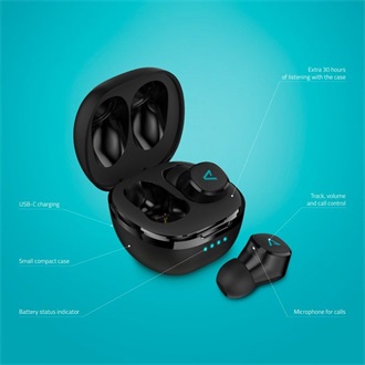 Lamax Dots2 Play True Wireless fülhallgató headset fekete