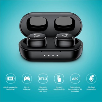 Lamax Dots3 Play True Wireless fülhallgató headset fekete