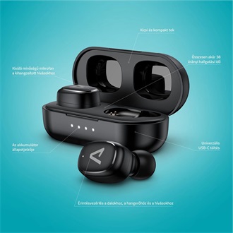 Lamax Dots3 Play True Wireless fülhallgató headset fekete