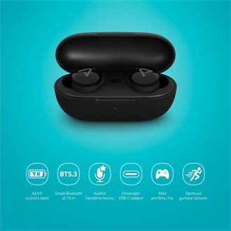 Lamax Dots3 True Wireless fülhallgató headset fekete