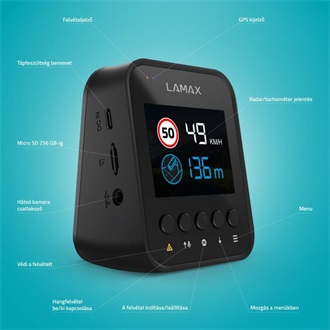 Lamax F10 GPS autós kamera fekete