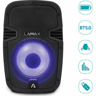 Lamax PartyGo1 IP67 8000mAh vízálló 1.0 hangszóró fekete