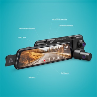 Lamax S8 Dual autós kamera fekete