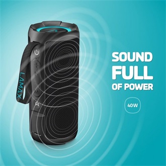 Lamax SoundJam1 1800mAh IPX5 vízálló 2.0 hangszóró fekete