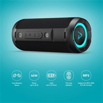 Lamax SoundJam1 1800mAh IPX5 vízálló 2.0 hangszóró fekete