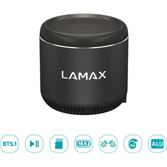 Lamax Sphere2 Mini 400mAh 1.0 hangszóró fekete
