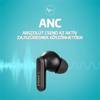 Lamax SteelClips1 True Wireless vízálló fülhallgató headset fekete