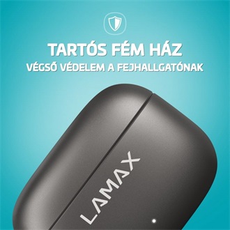 Lamax SteelClips1 True Wireless vízálló fülhallgató headset fekete
