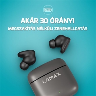 Lamax SteelDots3 True Wireless vízálló fülhallgató headset fekete-szürke