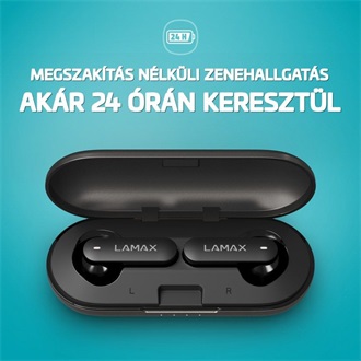 Lamax SteelTones1 True Wireless vízálló fülhallgató headset fekete