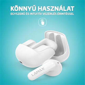 Lamax Tones1 True Wireless fülhallgató headset fehér