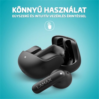 Lamax Tones1 True Wireless fülhallgató headset fekete
