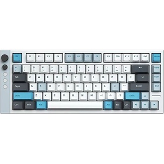 LAMZU JET 75 USB angol gaming Gateron Jade mechanikus billentyűzet fehér