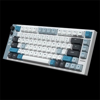 LAMZU JET 75 USB angol gaming Gateron Jade mechanikus billentyűzet fehér