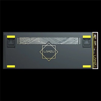 LAMZU JET 75 USB angol gaming Gateron Jade mechanikus billentyűzet fekete