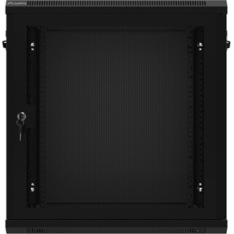 Lanberg 19" fali rack szekrény 12U/600X450 perforált ajtó, lapraszerelt, fekete