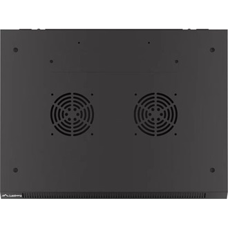 Lanberg 19" fali rack szekrény 6U/600X450 perforált ajtó, lapraszerelt, fekete