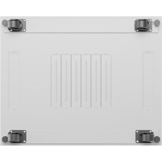 Lanberg 19" szabadon álló rack szekrény 15U/800X1000 perforált ajtó, lapraszerelt, LCD kijelző, szürke