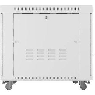 Lanberg 19" szabadon álló rack szekrény 15U/800X1000 perforált ajtó, lapraszerelt, LCD kijelző, szürke