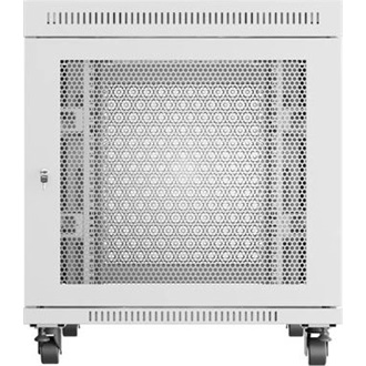 Lanberg 19" szabadon álló rack szekrény 15U/800X1000 perforált ajtó, lapraszerelt, LCD kijelző, szürke