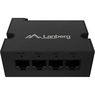 Lanberg DIN-FE4-AT-30W 100Mb/s Ethernet Quad RJ45 PoE extender