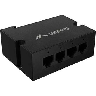 Lanberg DIN-FE4-AT-30W 100Mb/s Ethernet Quad RJ45 PoE extender