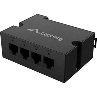 Lanberg DIN-FE4-AT-30W 100Mb/s Ethernet Quad RJ45 PoE extender