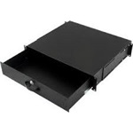Lande 2U 19" rack fiók fekete