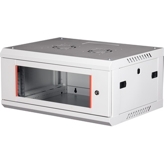 Lande PROlineB 600x450 lapraszerelt 4U 19" fali rack szekrény szürke