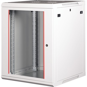 Lande PROlineB 600x600 lapraszerelt 15U 19" fali rack szekrény szürke