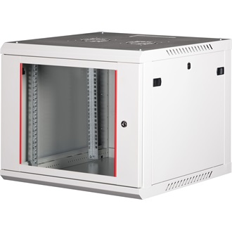 Lande PROlineB 600x600 lapraszerelt 9U 19" fali rack szekrény szürke