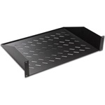 Lande 2 ponton rögzíthető 1U 19" rack tálca fekete