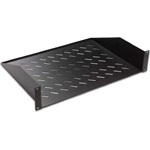 Lande 2 ponton rögzíthető 1U 19" rack tálca fekete