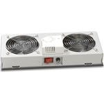 Lande Ventilátor egység termosztáttal (kettes) SAFEbox rack szériához RAL7035