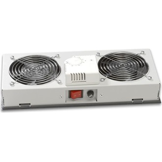 Lande Ventilátor egység termosztáttal (kettes) SAFEbox rack szériához RAL7035