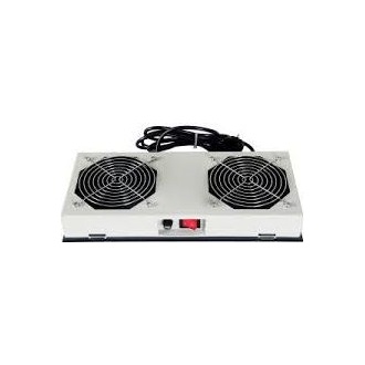 Lande 2 ventilátoros rackbe szerelhető ventilátor egység szürke