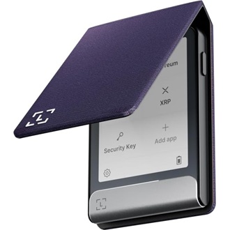 Ledger Flex Magnetic Folios Party Aubergine cryptopénztárca tok kék