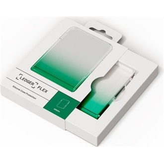 Ledger Flex Protective case Dark Green cryptopénztárca tok zöld