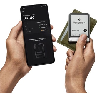 Ledger Flex incl Recovery Key - Graphite cryptopénztárca BOX szürke