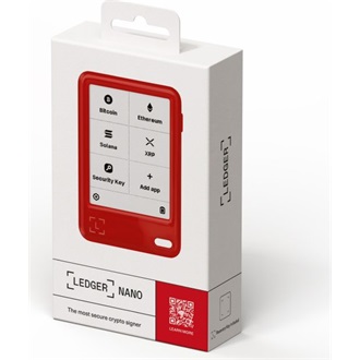 Ledger Nano Gen 5 including Recovery Key - Cherry Red cryptopénztárca BOX piros