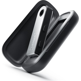 Ledger Nano S Plus Case cryptopénztárca tok fekete
