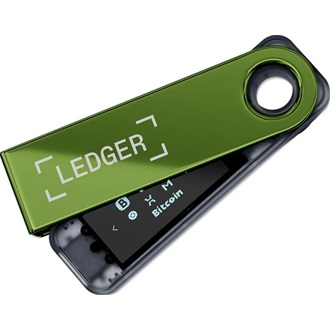 Ledger Nano S Plus Oxidate Green cryptopénztárca BOX zöld