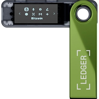Ledger Nano S Plus Oxidate Green cryptopénztárca BOX zöld