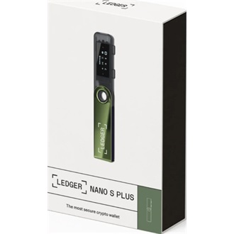 Ledger Nano S Plus Oxidate Green cryptopénztárca BOX zöld
