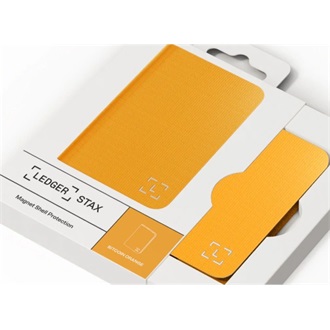 Ledger Stax Magnetic Shell Bitcoin Orange cryptopénztárca tok narancssárga