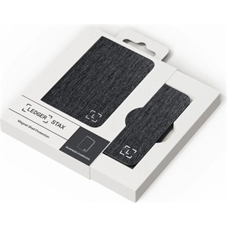 Ledger Stax Magnetic Shell Business Charcoal cryptopénztárca tok fekete