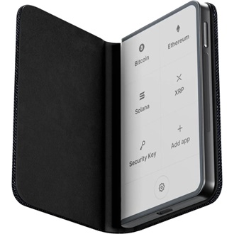 Ledger Stax Magnetic Shell Business Charcoal cryptopénztárca tok fekete