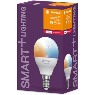 Ledvance Smart+ 5W E14 állítható színhőmérsékletű kisgömb LED fényforrás