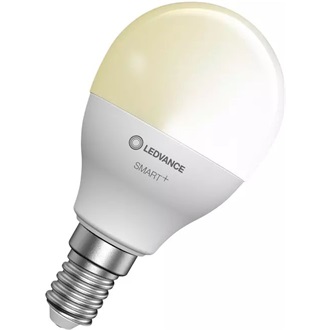 Ledvance Smart+ Bluetooth vezérlésű 5W 2700K E14, kisgömb alakú LED fényforrás