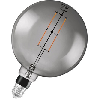 Ledvance Smart+ Bluetooth vezérlésű 6W 2700K E27, dimmelhető nagygömb alakú filament LED fényforrás